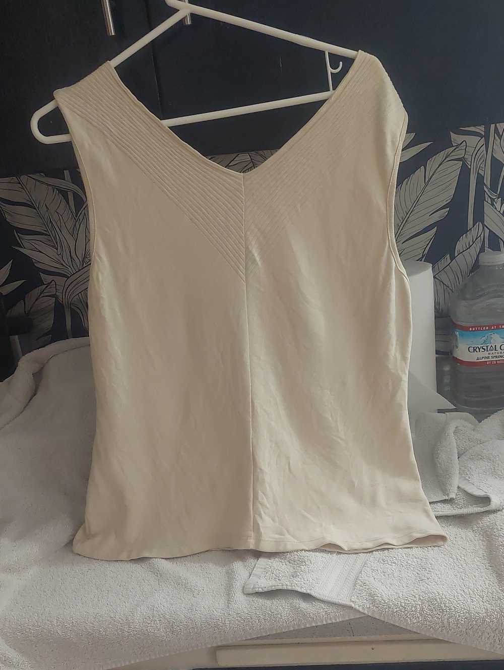 Pendleton Cream V-Neck Sleeveless Camisole XL
